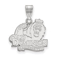 14k White Gold LogoArt Old Dominion University Medium Pendant