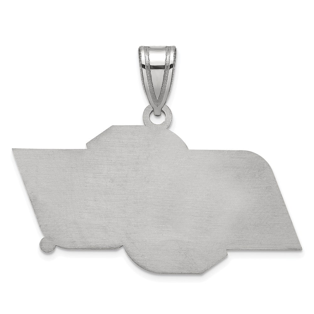 10k White Gold LogoArt Oklahoma State University O-S-U Medium Pendant