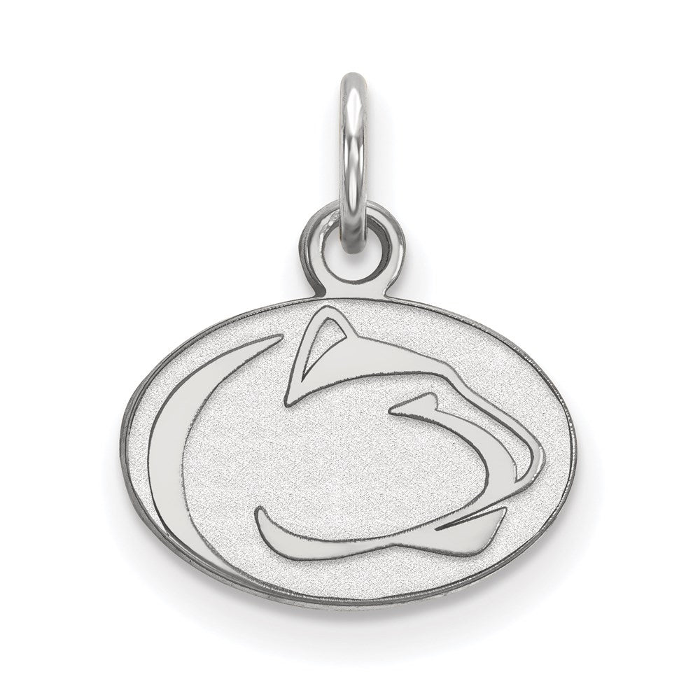 14k White Gold LogoArt Penn State University Lion Extra Small Pendant