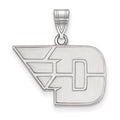 Sterling Silver Rhodium-plated LogoArt University of Dayton Medium Pendant
