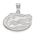 14k White Gold LogoArt University of Florida Gator Medium Pendant