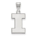 14k White Gold LogoArt University of Illinois Letter I Medium Pendant