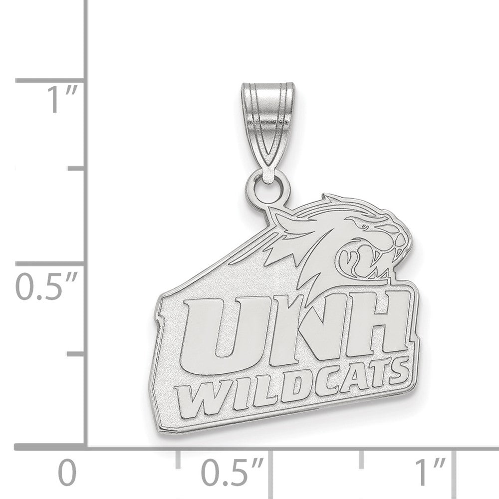 14k White Gold LogoArt University of New Hampshire Medium Pendant