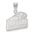10k White Gold LogoArt University of New Hampshire Medium Pendant