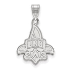Sterling Silver Rhodium-plated LogoArt University of New Orleans U-N-O Large Pendant