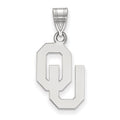 10k White Gold LogoArt University of Oklahoma O-U Medium Pendant