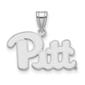 14k White Gold LogoArt University of Pittsburgh Medium Pendant