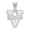 14k White Gold LogoArt University of Virginia Medium Pendant
