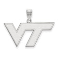 10k White Gold LogoArt Virginia Tech V-T Medium Pendant