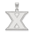 10k White Gold LogoArt Xavier University Letter X Large Pendant