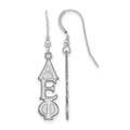 Sterling Silver Rhodium-plated LogoArt Alpha Epsilon Phi Sorority Greek Letters Medium Dangle Earrings