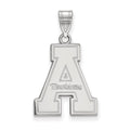 Sterling Silver Rhodium-plated LogoArt Appalachian State University Large Pendant