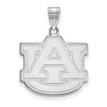 Sterling Silver Rhodium-plated LogoArt Auburn University A-U Large Pendant