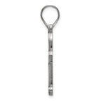 Sterling Silver Rhodium-plated LogoArt Baylor University Bears Large Pendant