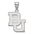 14k White Gold LogoArt Baylor University Bears Large Pendant