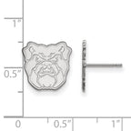14k White Gold LogoArt Butler University Bulldog Small Post Earrings