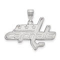 10k White Gold NHL LogoArt Washington Capitals Large Pendant