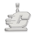 14k White Gold LogoArt Central Michigan University Letter C Large Pendant