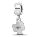 Sterling Silver Rhodium-plated LogoArt California Polytechnic State University C-P Extra Small Dangle Bead Charm