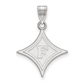 14k White Gold LogoArt Furman University Large Pendant