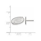 10k White Gold NHL LogoArt Carolina Hurricanes Extra Small Post Earrings
