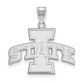 14k White Gold LogoArt Iowa State University Large Pendant