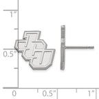 14k White Gold LogoArt John Carroll University Small Post Earrings