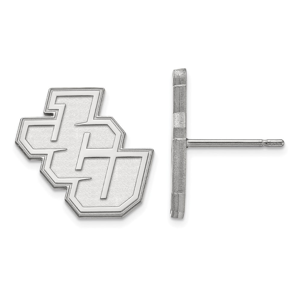 14k White Gold LogoArt John Carroll University Small Post Earrings