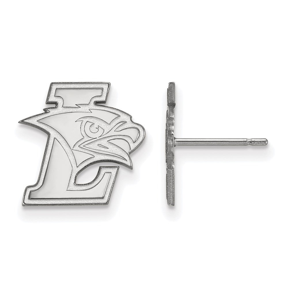 14k White Gold LogoArt Lehigh University Small Post Earrings