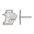 10k White Gold LogoArt Lehigh University Small Post Earrings