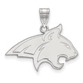 14k White Gold LogoArt Montana State University Bobcat Large Pendant
