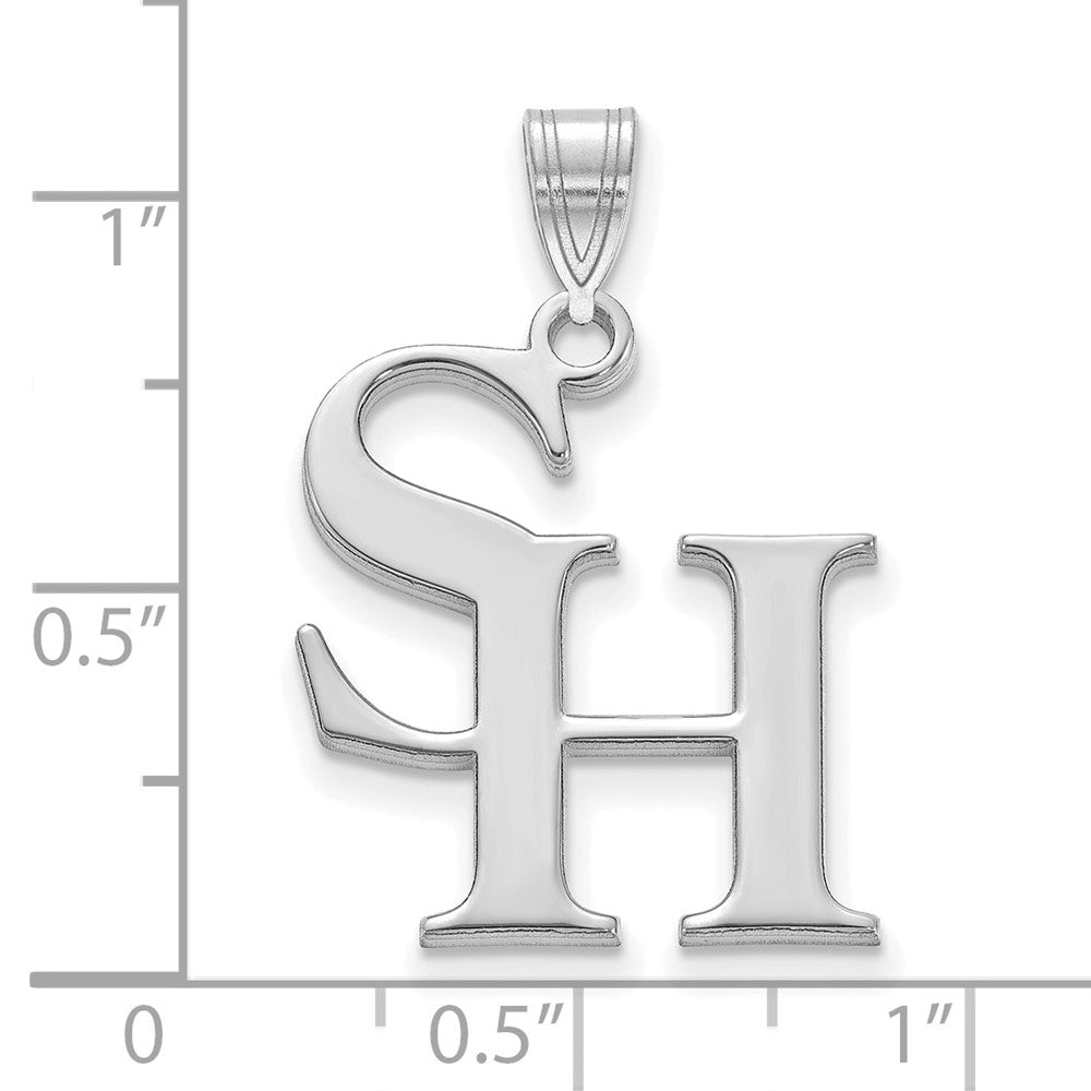 10k White Gold LogoArt Sam Houston State University Large Pendant