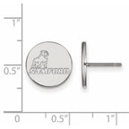 Sterling Silver Rhodium-plated LogoArt Samford University Small Post Earrings