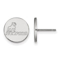 14k White Gold LogoArt Samford University Small Post Earrings