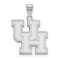 14k White Gold LogoArt University of Houston U-H Large Pendant