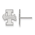Sterling Silver Rhodium-plated LogoArt University of Idaho Vandals Small Post Earrings