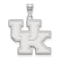 10k White Gold LogoArt University of Kentucky U-K Large Pendant