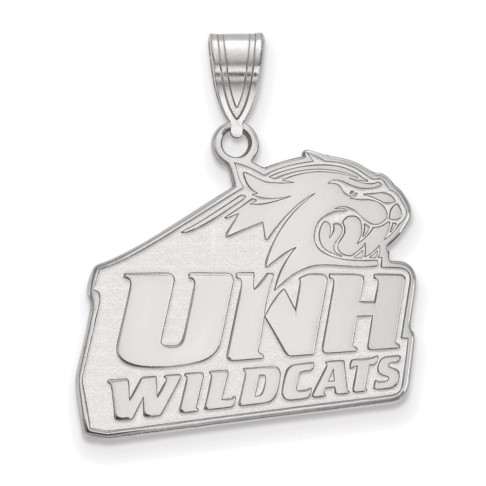 14k White Gold LogoArt University of New Hampshire Large Pendant