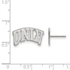 14k White Gold LogoArt University of Nevada-Las Vegas U-N-L-V Small Post Earrings