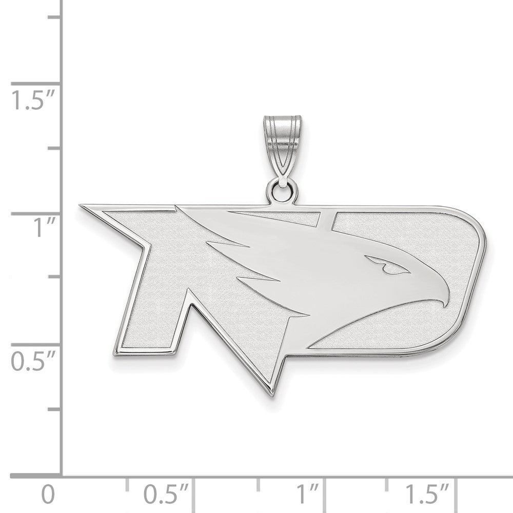 10k White Gold LogoArt University of North Dakota Large Pendant
