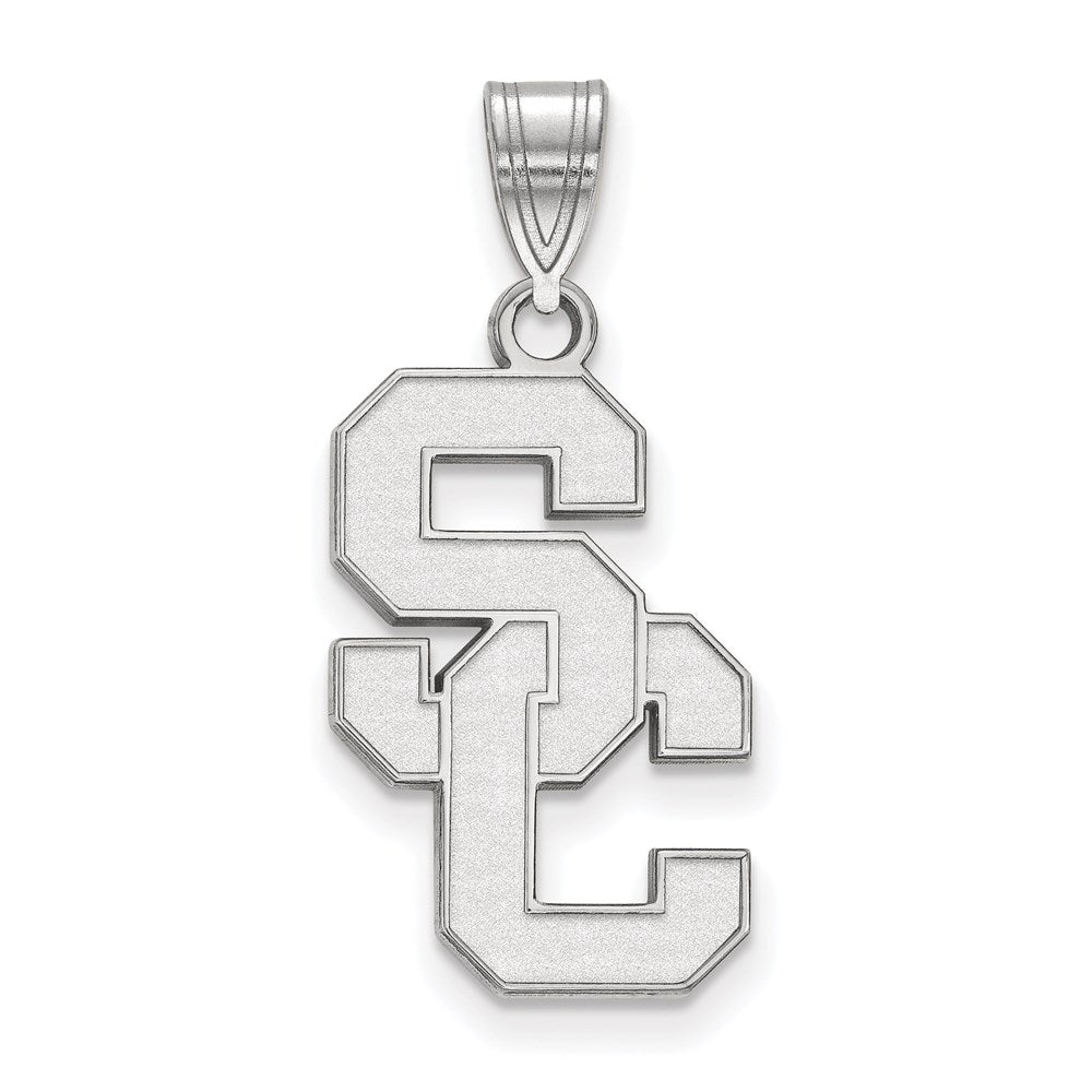 10k White Gold University of Southern California S-C Large Pendant