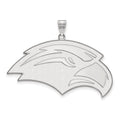 10k White Gold LogoArt University of Southern Mississippi Eagle Extra Large Pendant