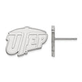 14k White Gold LogoArt University of Texas at El Paso Small Post Earrings