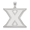 10k White Gold LogoArt Xavier University Letter X Extra Large Pendant