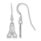 Sterling Silver Rhodium-plated LogoArt Appalachian State University Extra Small Dangle Wire Earrings