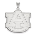14k White Gold LogoArt Auburn University A-U Extra Large Pendant