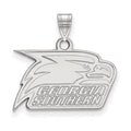 10k White Gold LogoArt Georgia Southern University Eagle Small Pendant