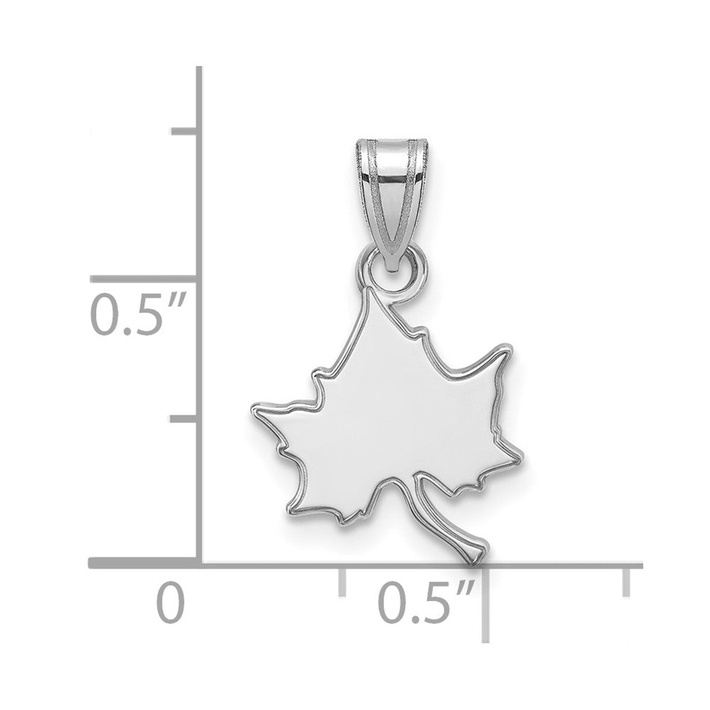10k White Gold LogoArt Indiana State University I-S Small Pendant