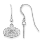 Sterling Silver Rhodium-plated LogoArt Jacksonville State University Extra Small Dangle Wire Earrings