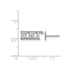 Sterling Silver Rhodium-plated LogoArt Kappa Kappa Gamma Sorority Greek Letters Extra Small Post Earrings